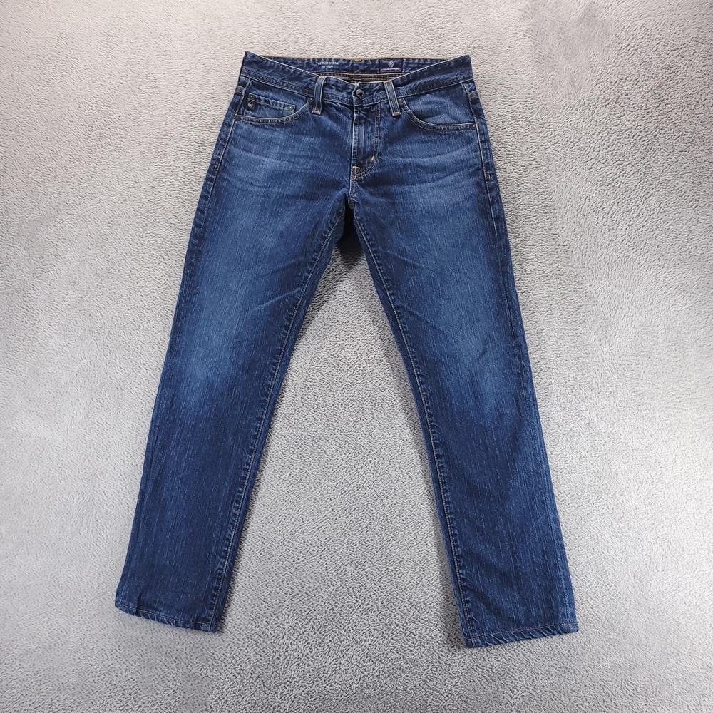 AG Jeans Mens 30 Blue The Matchbox Slim Straight Dark Wash Comfort 1131ERA-FHE